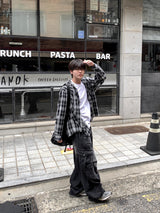 Blur Vintage Hooded Check Shirt