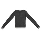 レイヤードボタンTシャツ