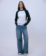 Asymmetric Ruched Hoodie (NAVY)
