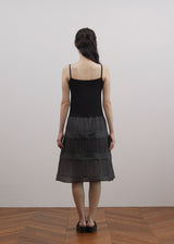 シアープリーツドレス (Black)