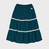 Lace Flare Midi Skirt