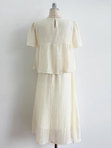 Pulson Ruffle Banding Wrinkle Layered One Piece