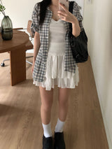 Flute Checkered Shirt (3 colors)