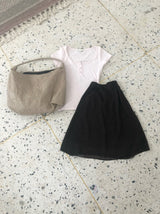chiffon leopard skirt