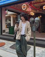 Logis Pocket Wool Knit Cardigan