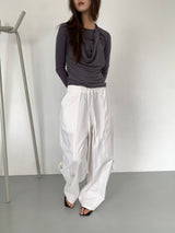 FOLD CARGO WIDE PANTS (5C)
