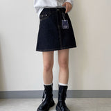 Tint black blue denim  [Skirt only]