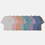 LMN ユニバーシティピグメントウォッシングオーバーサイズフィット半袖Tシャツ (8 colors)