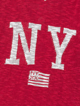 NYフラッグVネックニット (RED)