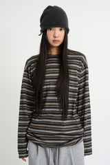 マルチボーダールーズ長袖Tシャツ