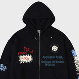 [UNISEX]ピースオブフーデッドジップアップ