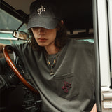 ミュージックロゴTシャツグレー