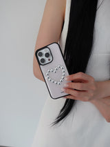 heart stud case (pink)