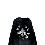 dirty two-way open hoodie