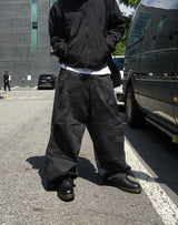No.1377 camo washed snap wide PT