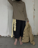 Diagonal Henley Hoodie