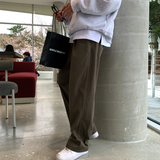  Wonderant Cotton Ton-Tuck Banding Wide Pants