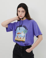 【MADE】SUNSHINE GHOST PRINT T-SHIRT [PURPLE]