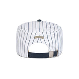 Leaf VZ Monogram Stripe Pillbox Cap / Navy
