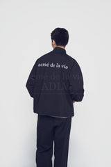 24FW BASIC LOGO NYLON SET UP PANTS BLACK 
