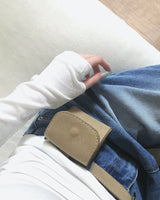[MADE] Finger hole, square long sleeve T-shirt