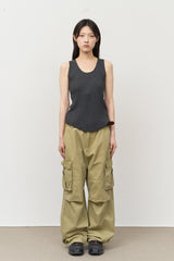 (W) Grain Sleeveless