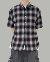 Swallow short-sleeved check shirt