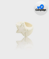 【お気に入り追加で応募】[Formica] Star Stud ring (Ivory)