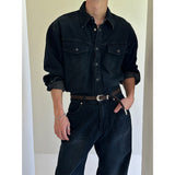 [PREMIUM][SET UP가능] Saints western denim shirts(2color)