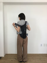 Seersucker キャップスリーブシャツ
