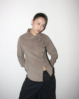 Side button shirts [Taupe]