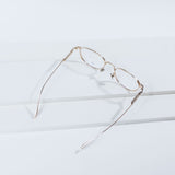 Knouun Round titanium glasses CODE. 102. B Sizzy Gold