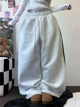 TRACK WIDE TAPING BALLOON LONG PANTS 💙🖤🤍3COLOR