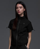 [NF] WAFFLE CHECK UTILITY SHORT SLEEVE (BLACK)_F24QB273