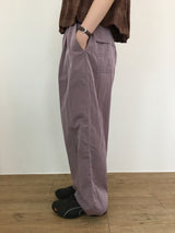 メタリックツータックワイドパンツ (3color)
