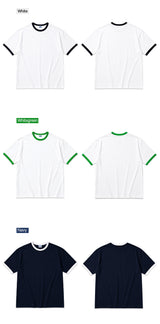 スタンダード オーバーフィット リンガー Tシャツ (3color)