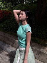  RIB LAYERED SLEEVELESS