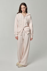 06 Crystal hooded zip-up, Pink