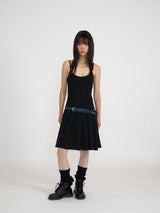 PLEATS MIDI ONE-PIECE (BLACK)