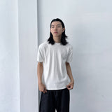 Minimal White Rib Tee