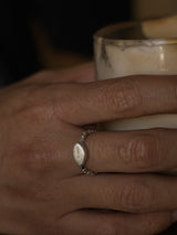 All is well, silver ring with Topaz_November Birthstone