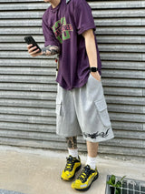 Scull cargo sweat bermuda pants 2C