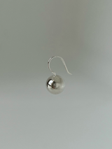 Silver bell earring (silver)