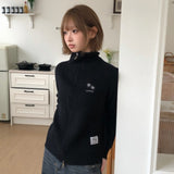 ロアハイネック2wayニットジップアップ (2COLOR)