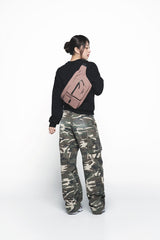 25SS DAMAGE WASHED WIDE CARGO PANTS CAMO