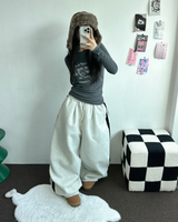 ロビン🤍プリンティングレザータトゥーロングスリーブTシャツ🩶🖤🤍3カラー