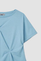 ピンチコットンTシャツ/ スカイブルー