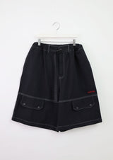 (UNISEX)Belt-Free Bermuda Pants