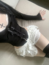 Furreni Lace Strap Top (Black)