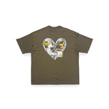 "FRAGILE HEART" プリント S/S Tシャツ